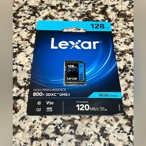 Lexar Professional 128GB Class 10 UHS High Speed 800 X SDXC-UHS-1